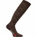 Travelsox TS 5000 Patented Graduated Compression OTC Socks 10-18 Mmhg, Brown - Large TR459756
